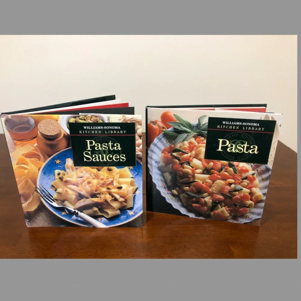 Williams Sonoma Pasta & Pasta Sauces Pre-Owned Vintage Cookbook Bundle o…